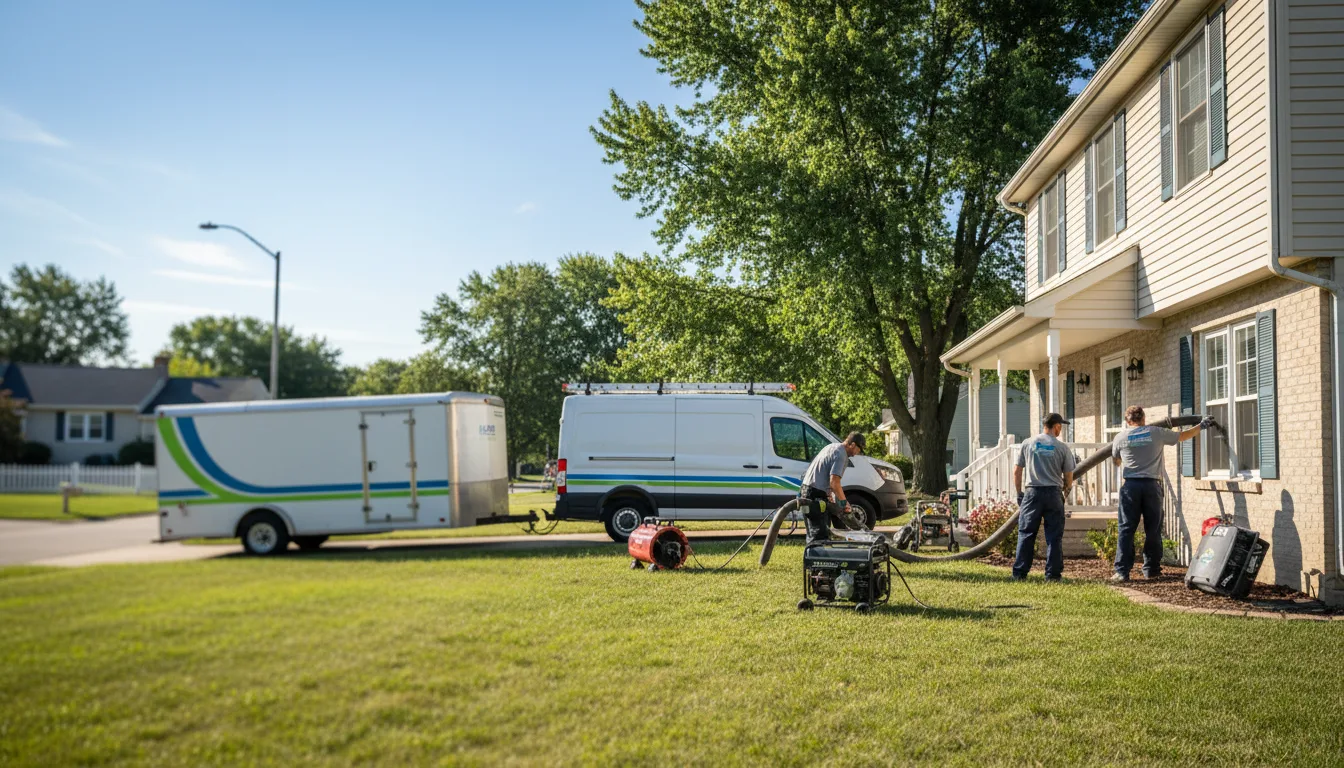 Flooded Basement Restoration And Cleanup With Repair in Houghton Lake, MI near me